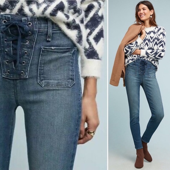 Anthropologie Denim - McGuire Denim Isabeli Lace-Up Skinny Jeans Sz 29